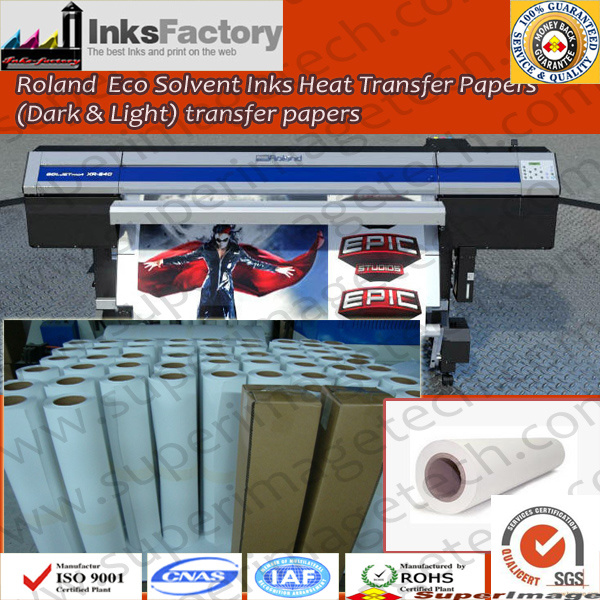 Roland Eco Solvent Ink Heat Transfer Paper Dark and Light
