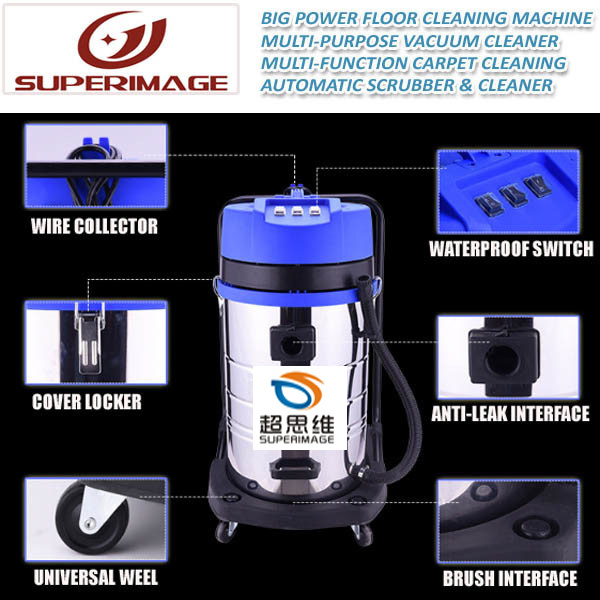 80liter Vacuum Cleaner, 80L Floor Vacuum Cleaner, 3-Motor Vacuum Cleaner